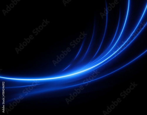 New Abstract Background with Wavy Lines 