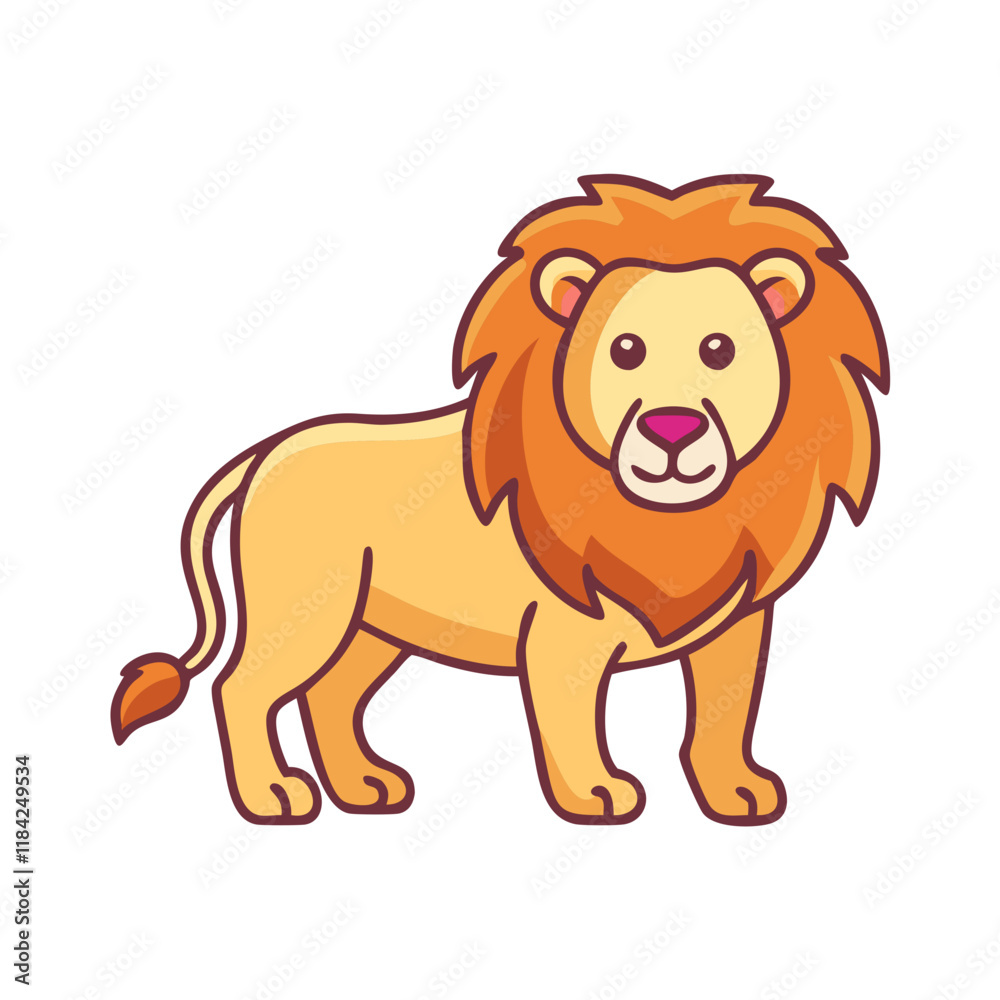 lion vector icon, animals vector illustration - simple illustration of lion perfect for logos, and animals-themed designs. lion vector icon, animals vector illustration - simple illustration of lion perfect for logos, and animals-themed designs.