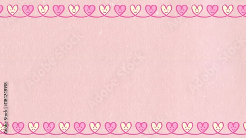 Hand drawn hearts border (12 seconds loop)