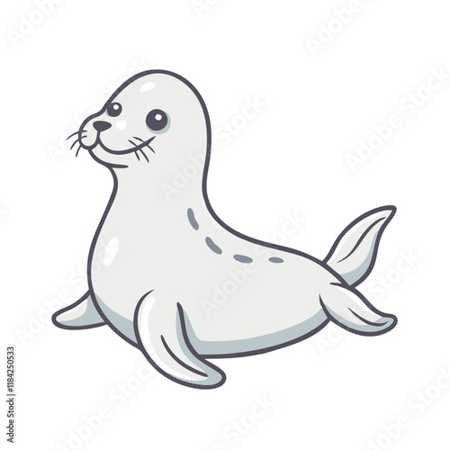 seal vector icon, animals vector illustration - simple illustration of seal perfect for logos, and animals-themed designs.