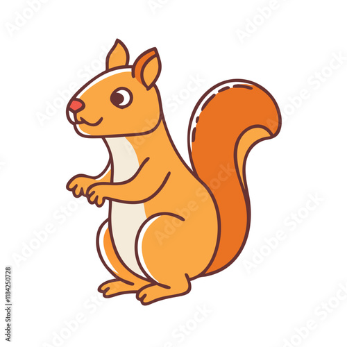 squirrel vector icon, animals vector illustration - simple illustration of squirrel perfect for logos, and animals-themed designs.