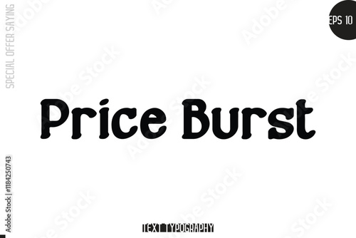 Special Offer Template Design Banner Typography Text Price Burst