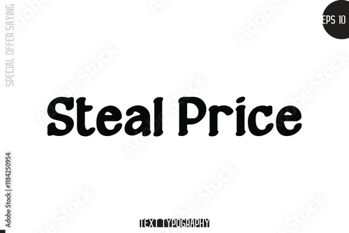 Special Offer Template Design Banner Typography Text Steal Price