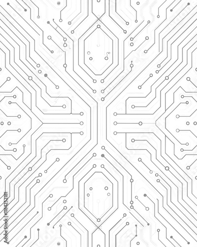 white circuit board pattern background