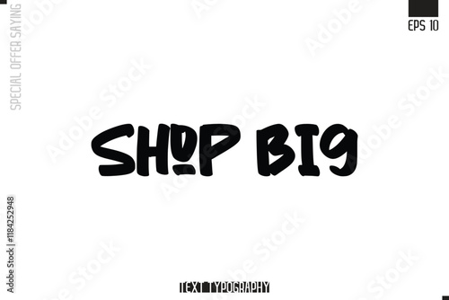 Special Offer Typography Text Script Lettering Design Shop Big.