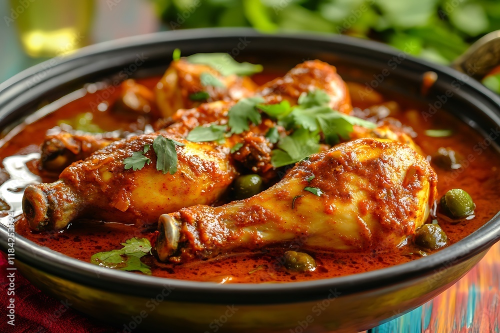 Spicy Reddish Chicken Curry or Masala Spicy Reddish Chicken Curry or Masala