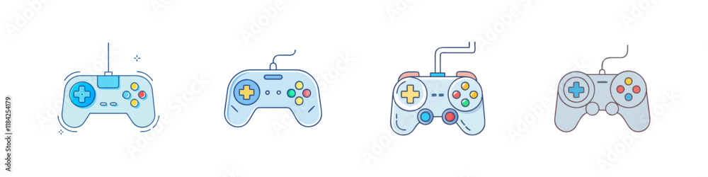 game controller 01 vector icon, electronics vector illustration - simple illustration of game controller 01 perfect for logos, and electronics-themed designs. game controller 01 vector icon, electronics vector illustration - simple illustration of game controller 01 perfect for logos, and electronics-themed designs.