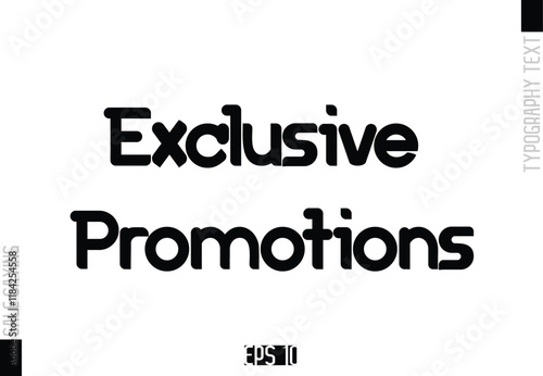 Sale Template Design Banner Typography Text Exclusive Promotions