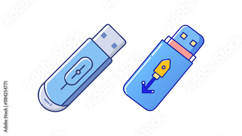 usb flash drive 02 vector icon, electronics vector illustration - simple illustration of usb flash drive 02 perfect for logos, and electronics-themed designs.