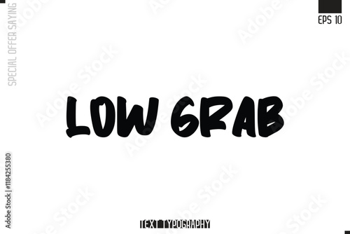 Special Offer Typography Text Script Lettering Design Low Grab