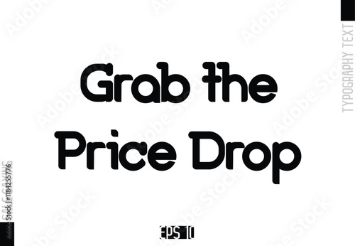 Sale Template Design Banner Typography Text Grab the Price Dro
