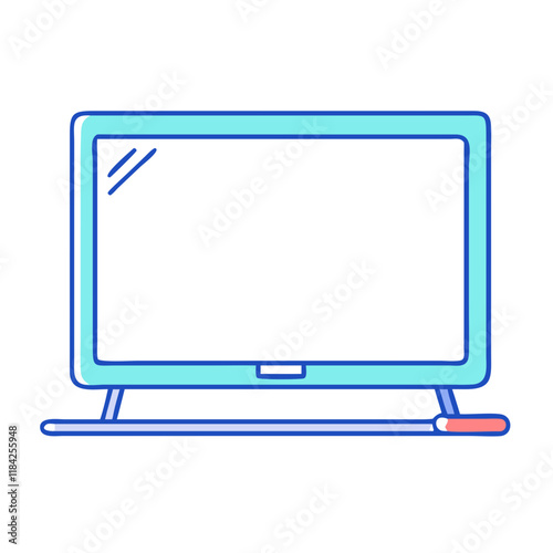 electronic whiteboard vector icon, electronics vector illustration - simple illustration of electronic whiteboard perfect for logos, and electronics-themed designs.