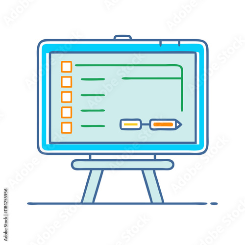 electronic whiteboard vector icon, electronics vector illustration - simple illustration of electronic whiteboard perfect for logos, and electronics-themed designs.