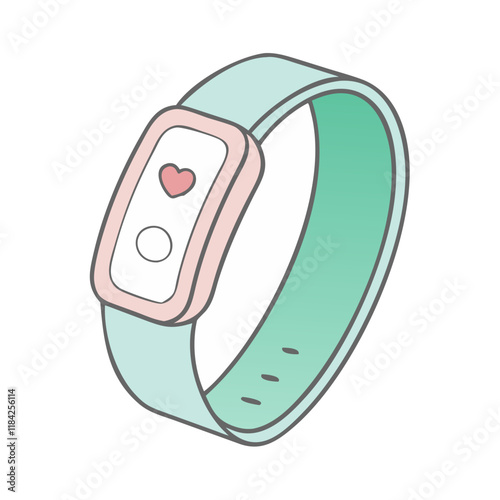 fitness tracker vector icon, electronics vector illustration - simple illustration of fitness tracker perfect for logos, and electronics-themed designs.