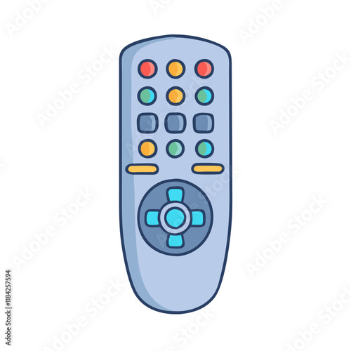 remote control vector icon, electronics vector illustration - simple illustration of remote control perfect for logos, and electronics-themed designs.