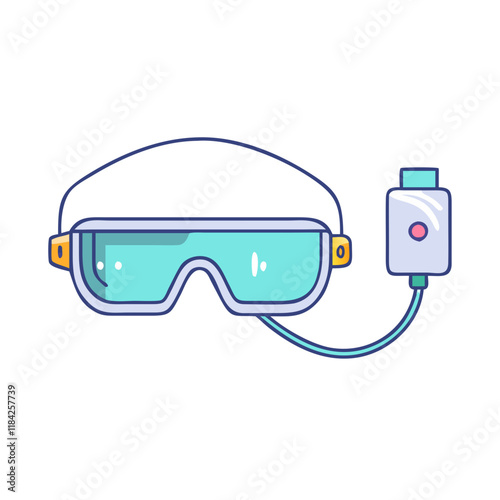 smart glasses charger vector icon, electronics vector illustration - simple illustration of smart glasses charger perfect for logos, and electronics-themed designs.