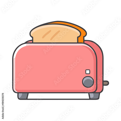 toaster vector icon, electronics vector illustration - simple illustration of toaster perfect for logos, and electronics-themed designs.