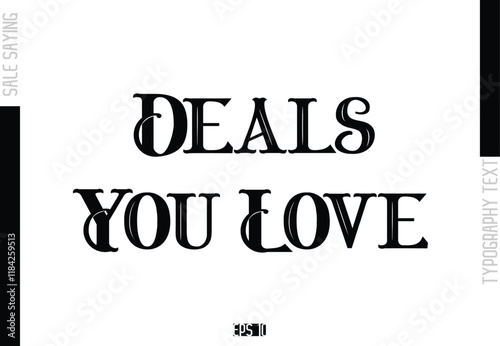 Sale Template Design Banner Typography Text Deals You Love