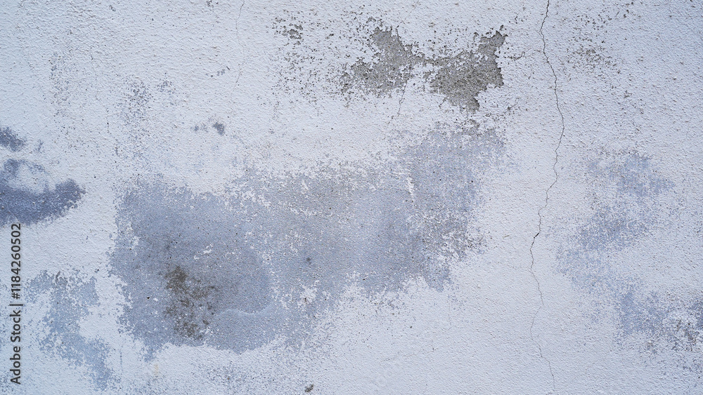 Obraz premium Aesthetic Weathered Cement Wall Background with Cracks and Texture