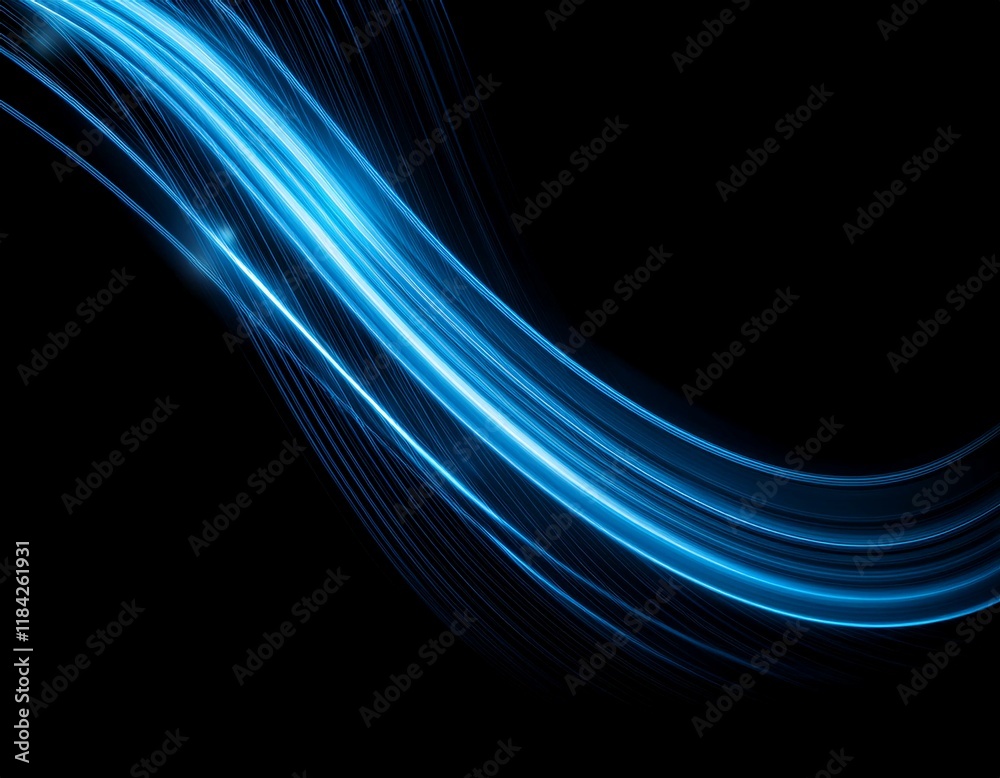 Naklejka premium Modern abstract background with wave lines.