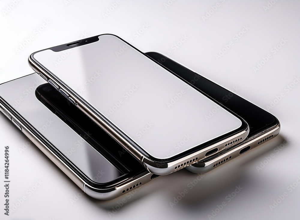 Smartphone with a blank screen Smartphone with a blank screen