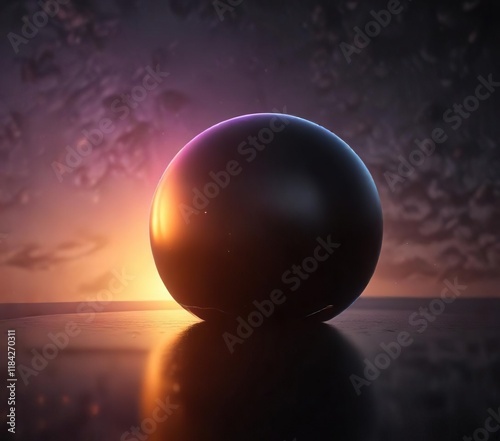 Gradual transition from luminous colors to blackness , gradual fade, darkness descends