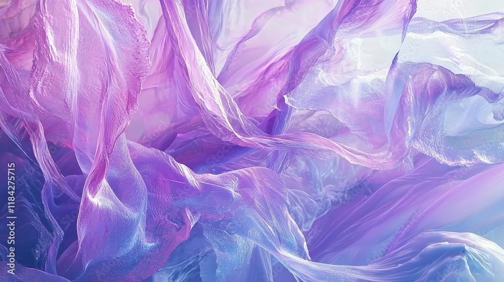 Fototapeta premium Calming Abstract Composition with Flowing Shapes - Generative AI Image