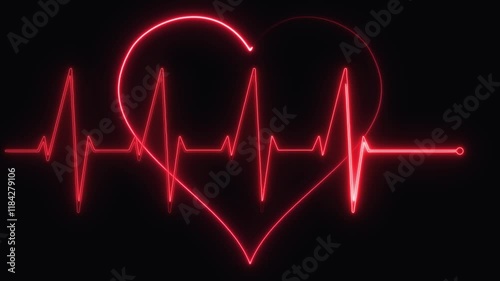 heart beat on monitor