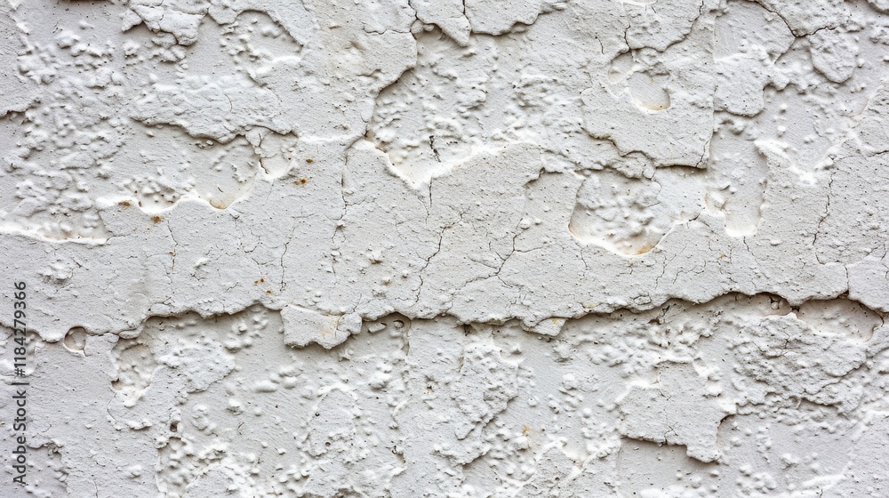 Fototapeta premium Weathered White Exterior Wall Texture.