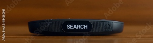 A sleek device with a prominent 