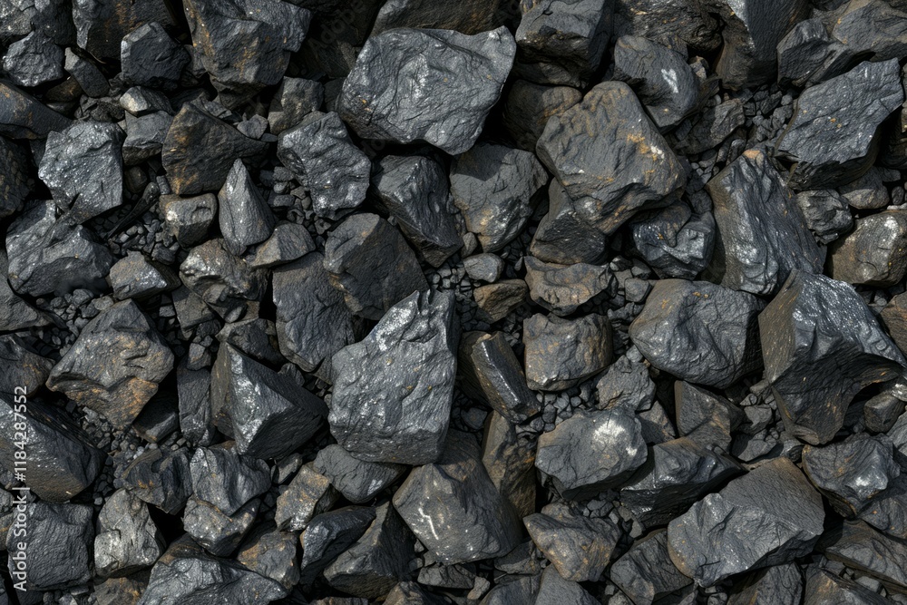 Photo of Big pile of natural black coals. Background texture for backdrops or mapping Photo of Big pile of natural black coals. Background texture for backdrops or mapping