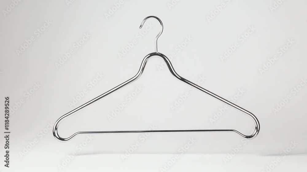 Metal hanger on a white isolated background. Metal hanger on a white isolated background.