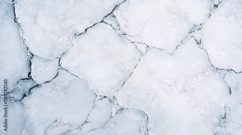 Intricate Abstract Frozen Ice Texture with Elegant Cracks and Copy Space