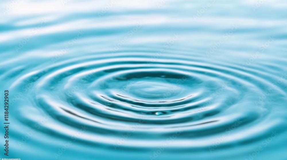 Serene Ripples in Transparent Clear Water,Depicting a Tranquil Natural Environment Serene Ripples in Transparent Clear Water,Depicting a Tranquil Natural Environment