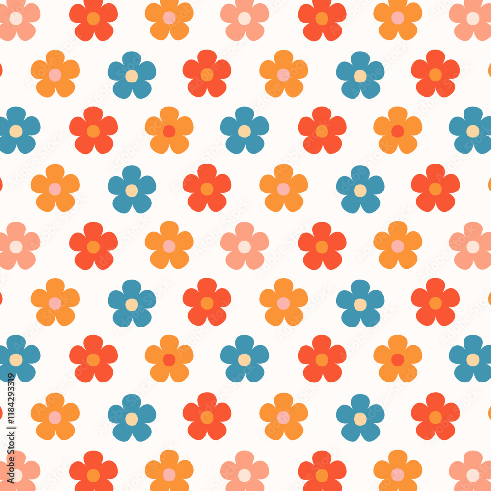 Seamless floral pattern design background Seamless floral pattern design background