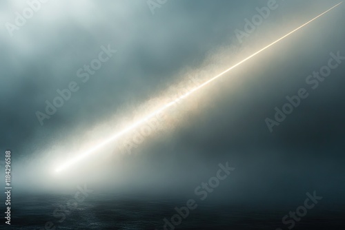 dramatic shot of beam of light slicing through foggy air symbolizing finding clarity in complex situations