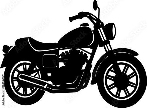 motorcycle silhouette vector illustration  