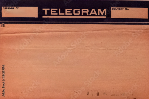 Vintage blank telegram