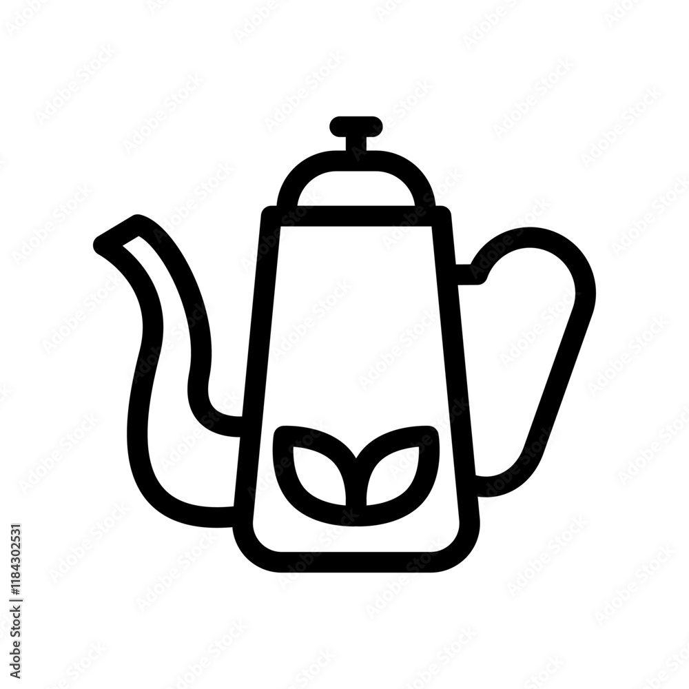 Obraz premium Tea pot icon design template
