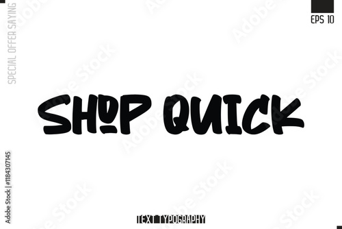 Special Offer Typography Text Script Lettering Design Shop Quick