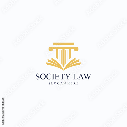 collection of justice logos, creative justice logos in gold color.