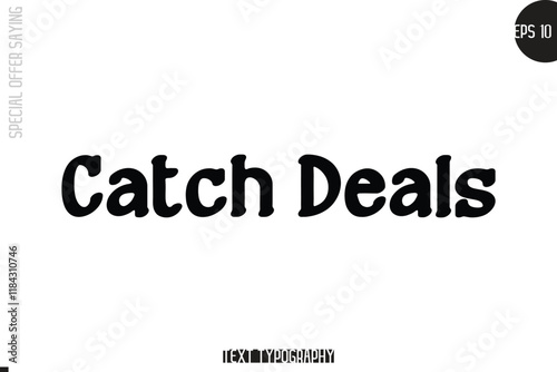 Special Offer Template Design Banner Typography Text Catch Deals