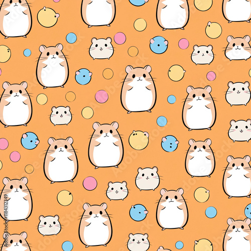 seamless pattern with cats