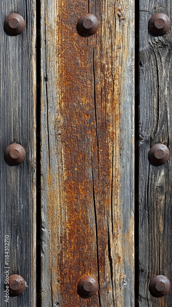 Weathered Rusty Metal Surface with Peeling Paint - Industrial Texture Weathered Rusty Metal Surface with Peeling Paint - Industrial Texture