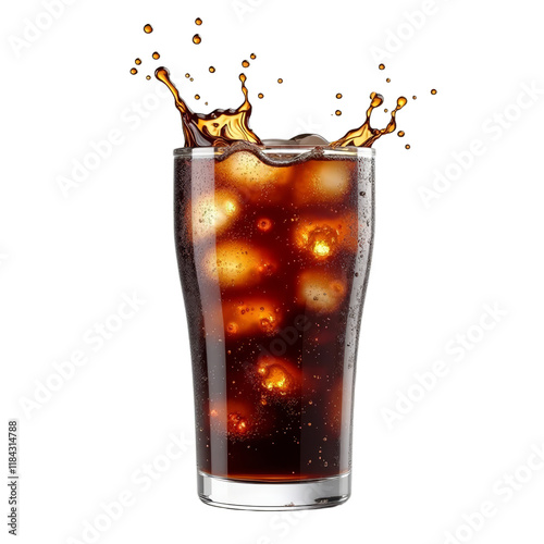 A refreshing blend of cola and carbonated water photo