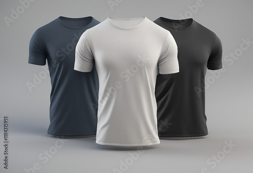 T-Shirt Mockup Trio A Simple and Clean Product Display