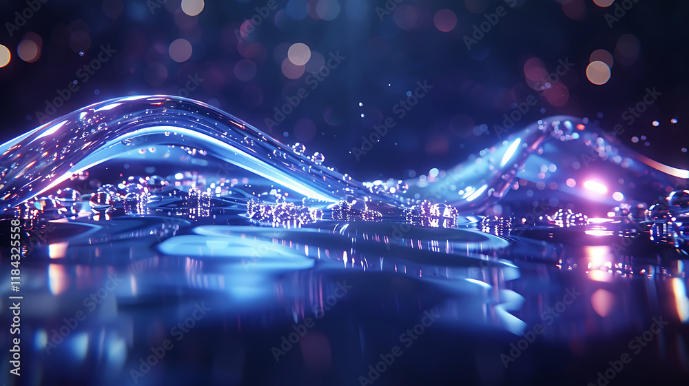 Obraz premium Liquid fluid with dynamic