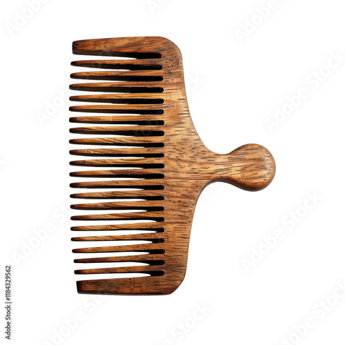 wooden comb isolated on white