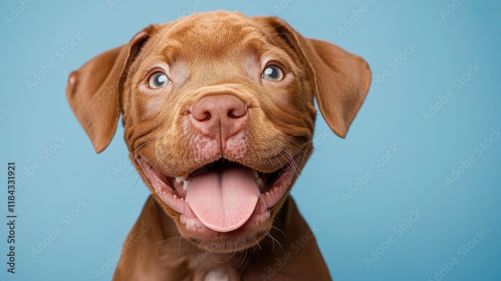 Cheerful Dog with Playful Expression Cheerful Dog with Playful Expression