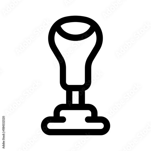 gear lever icon with line style, perfect for user interface projects